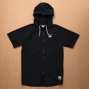 PUMA Short Sleeve Hoodie. Full Zip